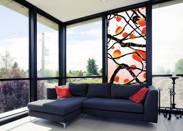 Витраж в частном доме в Жуковском