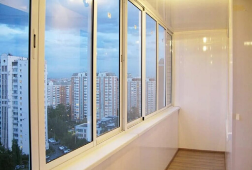 Холодное остекление лоджии в Жуковском